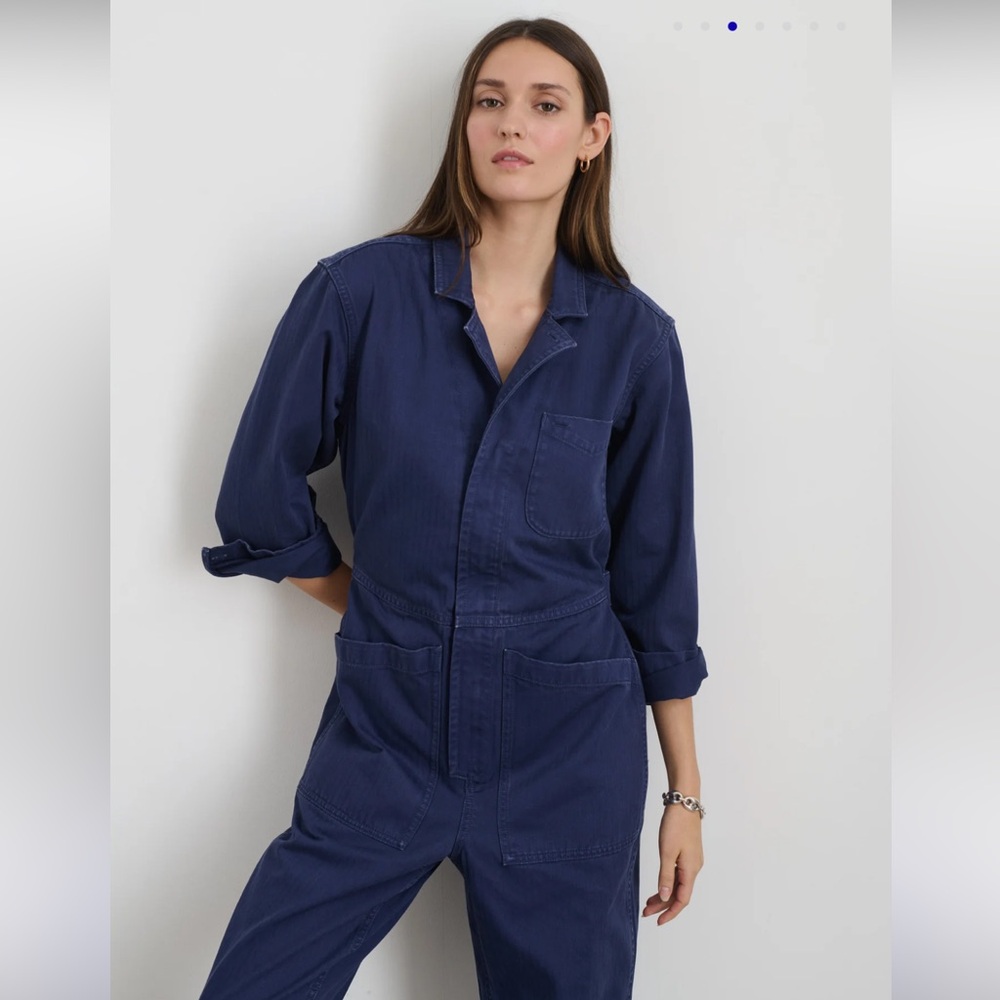 Alex Mill Navy midnight blue Jumpsuit small - Picture 4 of 13